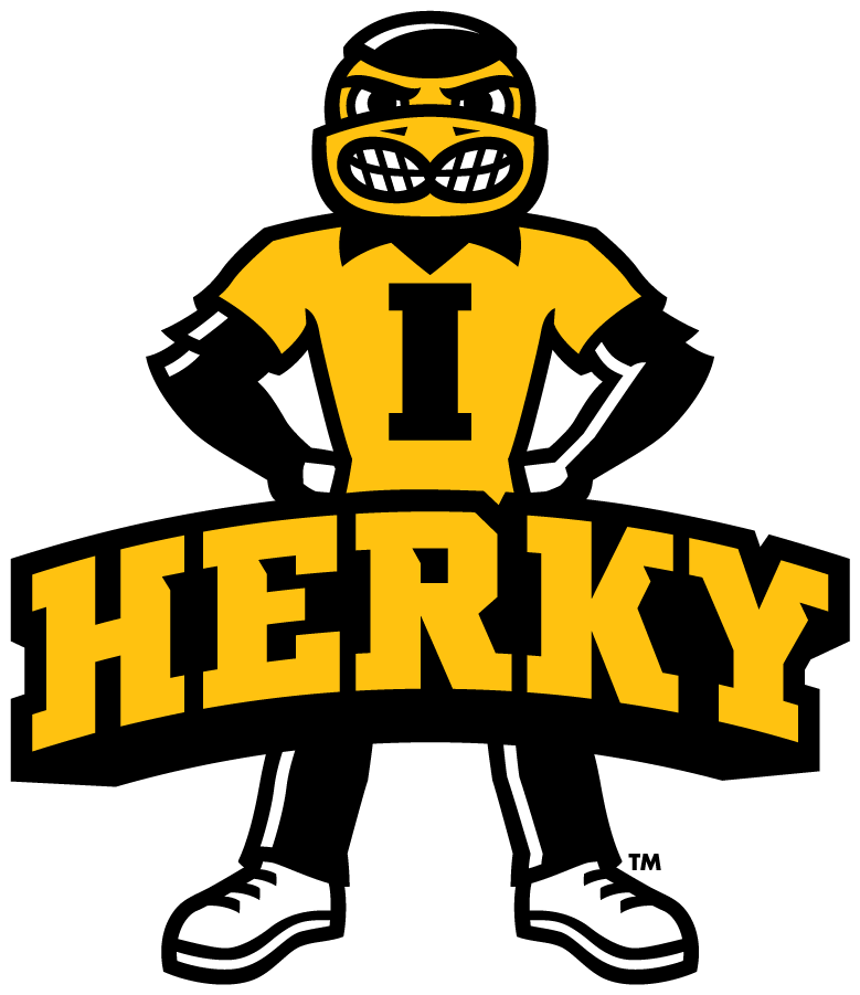 Iowa Hawkeyes 2013-Pres Mascot Logo diy DTF decal sticker